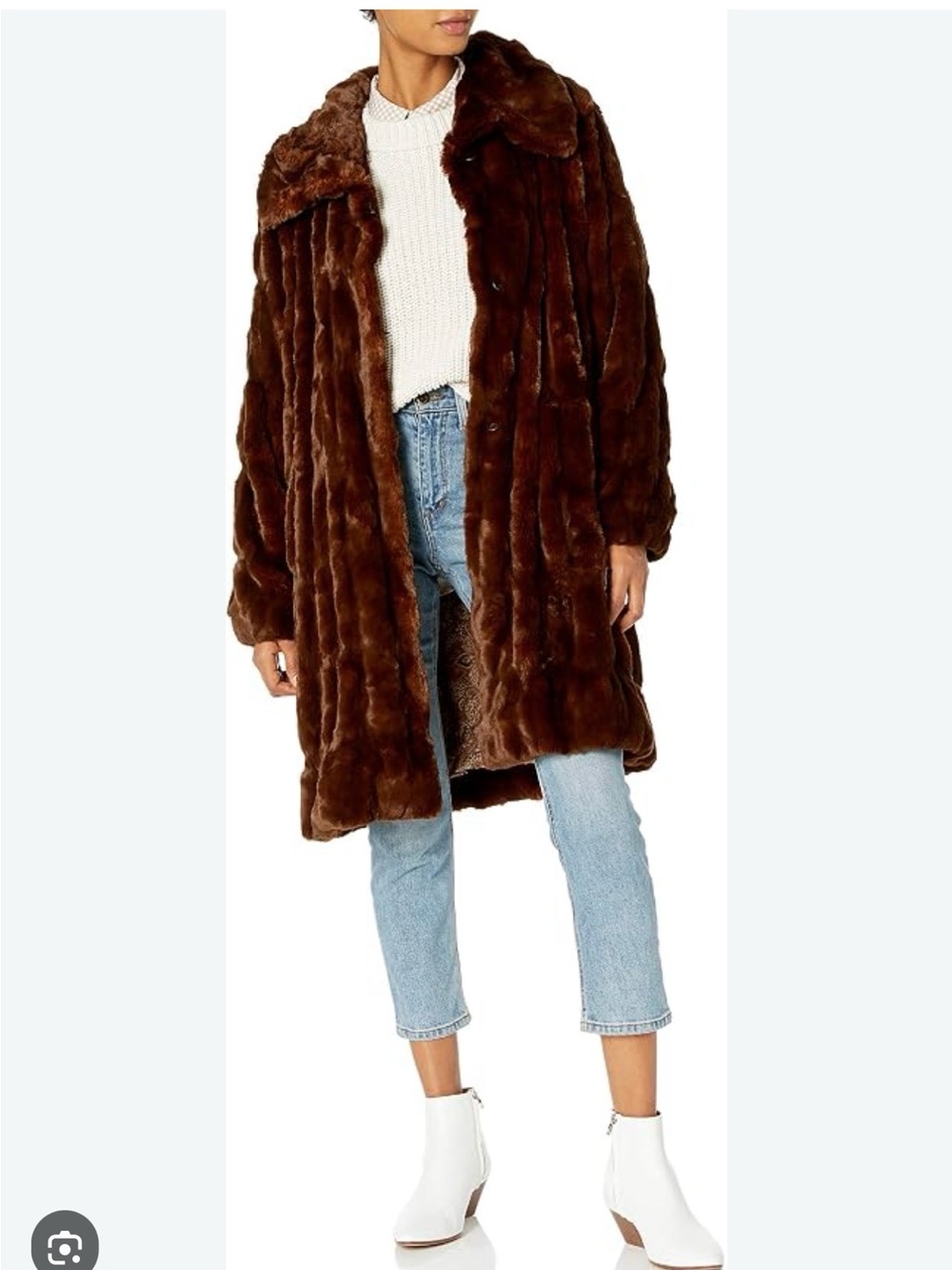 Fabulous Furs Gorgeous Couture Pelted Coat Milk Chocolate Brown Worn 1x